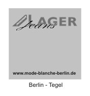 Designer Jeans Lager, Berlin - Tegel