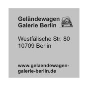 Geländewagen Galerie Berlin, Westfälische Str. 80, 10709 Berlin